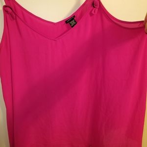 Torrid  size 3 Hot Pink Chiffon Tank
